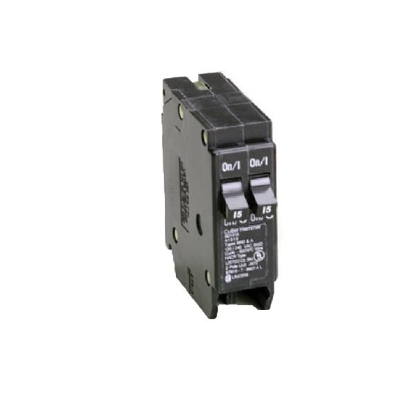 Eaton Thermal Magnetic Circuit Breaker, BR Series, 15A, 1 Pole, 120/240V AC, 10kA BR1515 - main